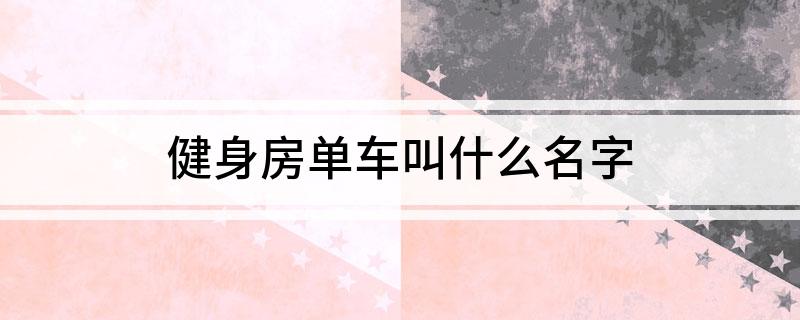 金沙乐娱场健身房单车叫什么名字(图1)